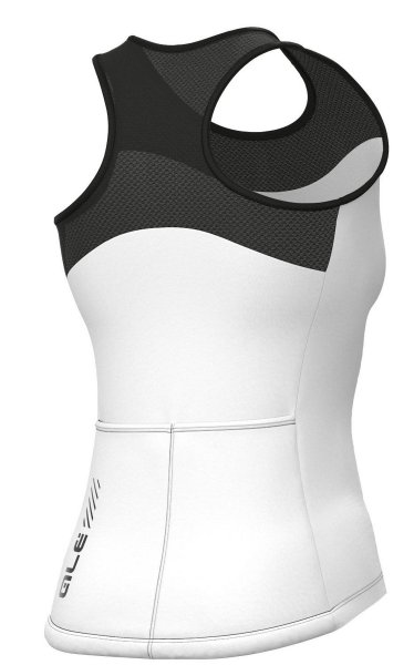 Al Color Block Lady Radtop - white