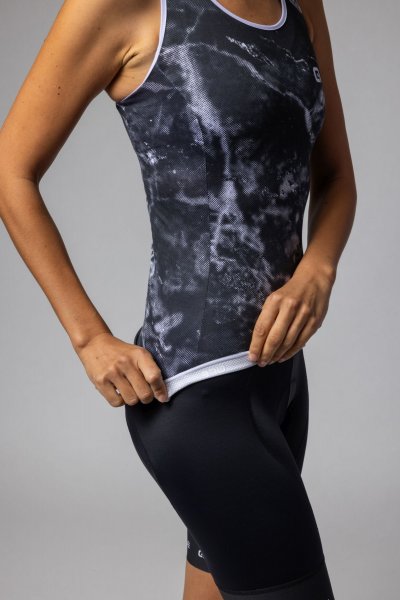Al Marble Damen Radtop - black