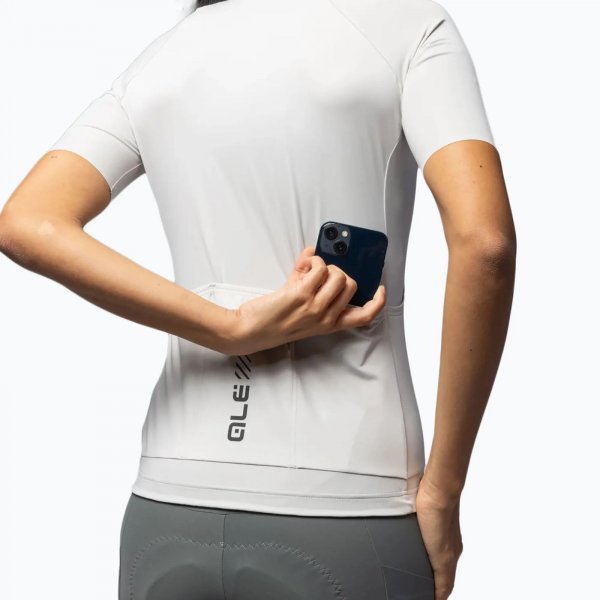 Al Color Block Off Road Lady Radtrikot - stone