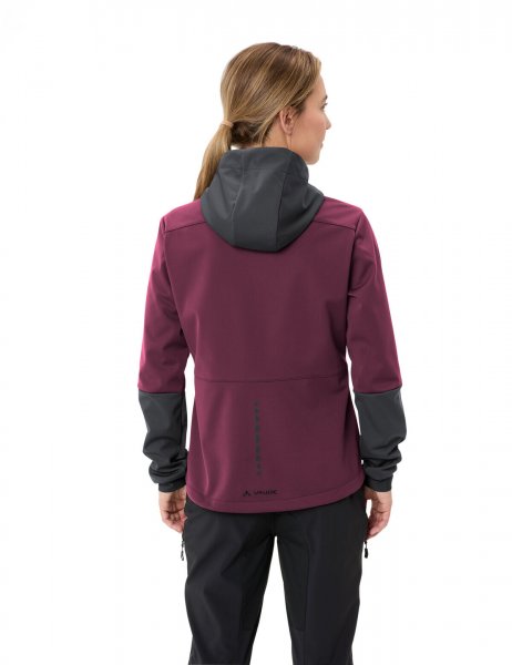 Vaude Womens Qimsa Hooded Softshell Jacket - cassis uni