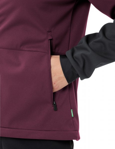 Vaude Womens Qimsa Hooded Softshell Jacket - cassis uni