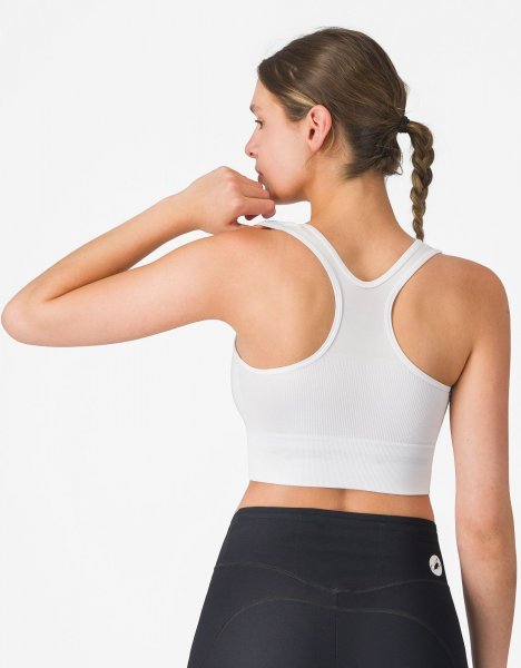 Castelli Comfort Travel Crop Top - white