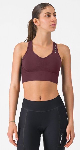 Castelli Comfort Travel Crop Top - bordeaux