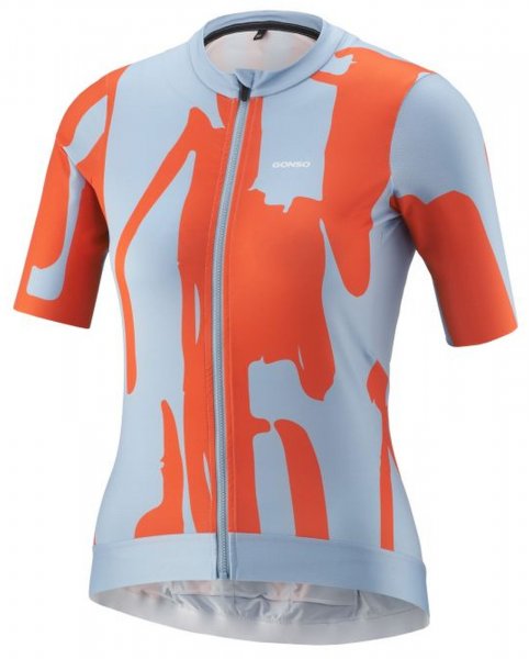 Gonso Road Jersey Print Damen - stormy blue