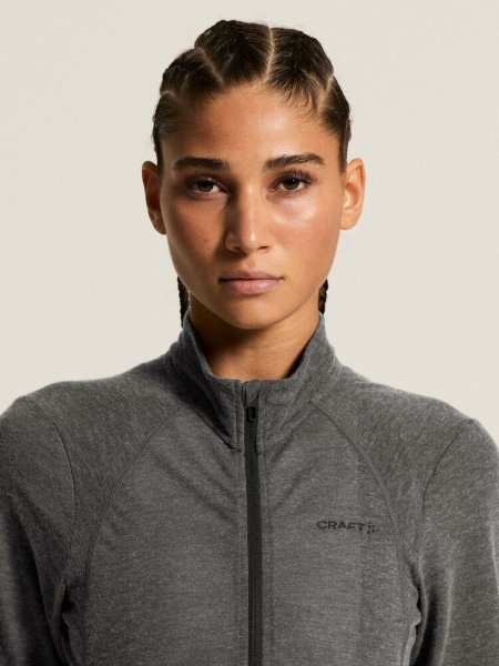 Craft Core Bike Essence Wool LS Jersey Damen - Black/Melange