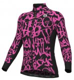 Al Ride Damen Radtrikot langarm - pink