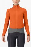 Castelli Alpha Doppio ROS Damen Radjacke - red orange
