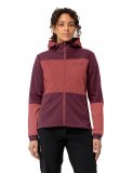 Vaude Womens Qimsa Hooded Softshell Jacket - cassis