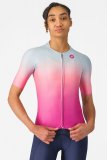 Castelli UPF Damen Radtrikot - winter sky / violett pink