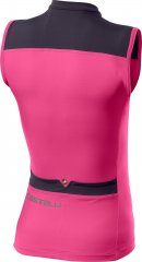 Castelli Solaris Sleeveless Damen Jersey - pink fluo
