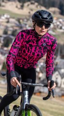 Al Ride Damen Radtrikot langarm - pink
