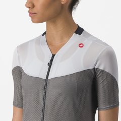 Castelli Gradient Color Block Damen Radtrikot - gunmetal gray