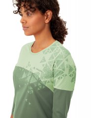 Vaude Womens Moab LS T-Shirt V - willow green