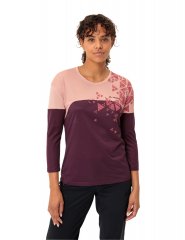 Vaude Womens Moab LS T-Shirt V - soft rose