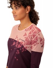 Vaude Womens Moab LS T-Shirt V - soft rose