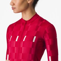 Castelli Dimensione Damen Radtrikot - persian red