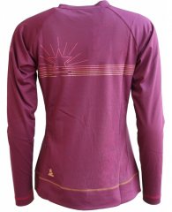 Zimtstern PureFlowz Eco Langarmshirt Damen - windsor wine