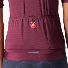 Castelli Espresso Damen Radtrikot - deep bordeaux