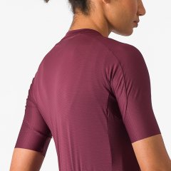 Castelli Espresso Damen Radtrikot - deep bordeaux