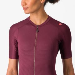 Castelli Espresso Damen Radtrikot - deep bordeaux