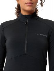 Vaude Kuro Halfzip LS Radtrikot Damen - black