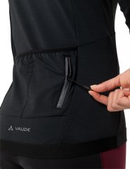 Vaude Kuro Halfzip LS Radtrikot Damen - black