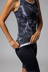 Al Marble Damen Radtop - black
