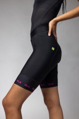 Al Strada 2.0 Damen Rennradhose - black pink