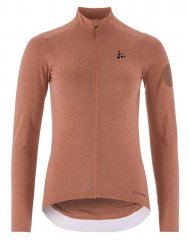 Craft Core Bike Essence Wool LS Jersey Damen - rosy