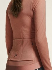 Craft Core Bike Essence Wool LS Jersey Damen - rosy
