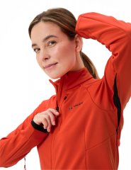 Vaude Womens Posta II Softshell Fahrradjacke  - glowing red