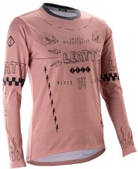 Leatt MTB Gravity 3.0 Long Sleeve Jersey Woman - dusty pink