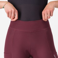 Castelli Comfort Travel Damen Short - bordeaux