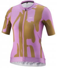 Gonso Road Jersey Print Damen - wisteria bloom/ baked pre