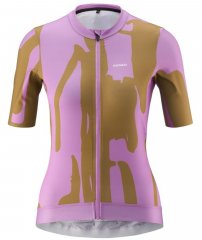 Gonso Road Jersey Print Damen - wisteria bloom/ baked pre