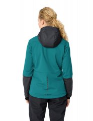 Vaude Womens Qimsa Hooded Softshell Jacket - fjord green