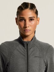 Craft Core Bike Essence Wool LS Jersey Damen - Black/Melange